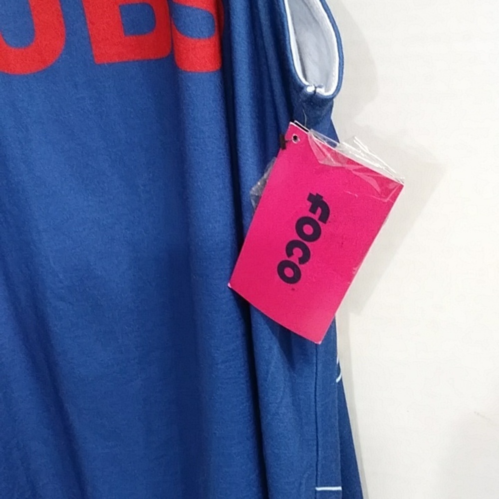 Chicago Cubs MLB Blue Red Tie Open Back Racerback Tank Top Size M *NWT* - Picture 8 of 8